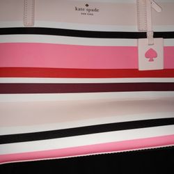 Kate Spade Stripes PVC Extra Large Tote 