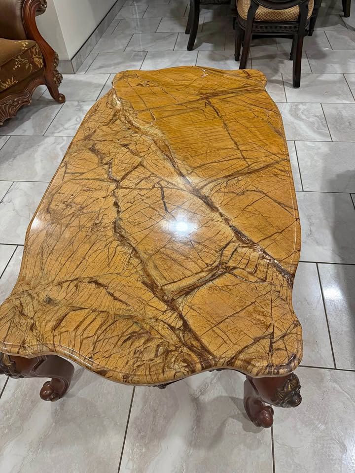 Real Marble Coffee Table And Side Table