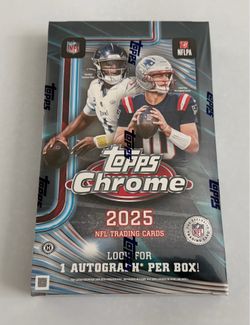 2025 Topps Chrome Football NFL Hobby Box NEW/SEALED