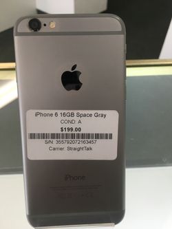 SPACE GRAY IPHONE 6! (Straight talk)