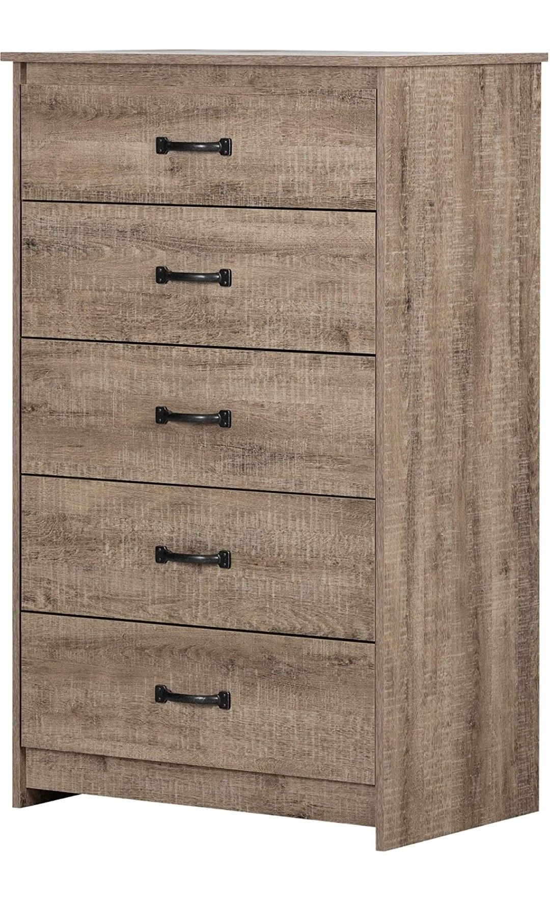 5 Drawer Weathered Cabinet, Storage for Bedroom