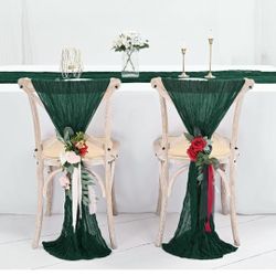 10pack Green Hunter Table Runners 10ft 
