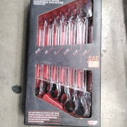 Icon WRRS-6 Wrench SET Reversible Ratcheting Standard 6pc SAE Professional 