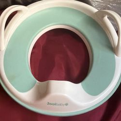 Jool Baby Potty Training Seat for Boys and Girls With Handles, Fits Round & Oval Toilets, Non-Slip with Splash Guard, Includes Free Storage Hook (Aqua