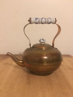 Antique cooper teapot