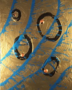 ARTIST ARTWORK ABSTRACT/CONTEMPORARY ORIGINALS SIZE: 24x30 acrylic on canvas One of a kind. Size: 24x30 RETAIL VALUE: $700.00 STUDIO CLEARANCE : $149