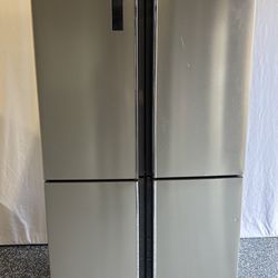 Hisense French Door 4 Door Refrigerator Stainless Steel