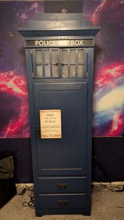 TARDIS Inspired Wood Wardrobe