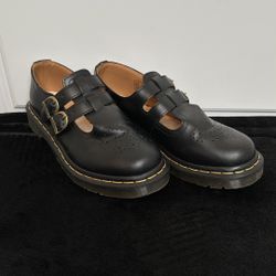 Dr. Martens, 8065, Mary Jane Shoes, Smooth Leather, Black, Size 7