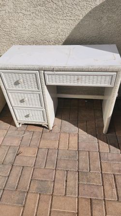 Wicker Desk