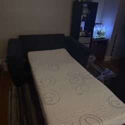 Couch With Twin Sized Pull Out Bed. 