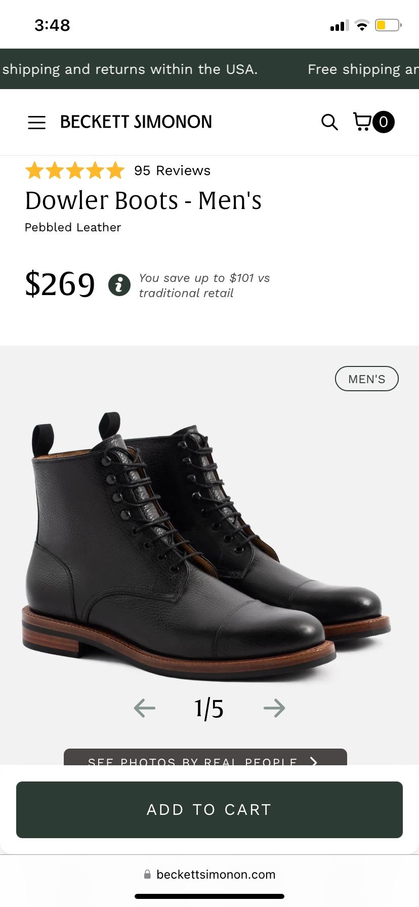 Beckett Simonon Dowler Boots (men’s,pebbled Leather)