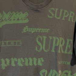 SUPREME TEE x MULTI LOGO x FOREST GREEN 