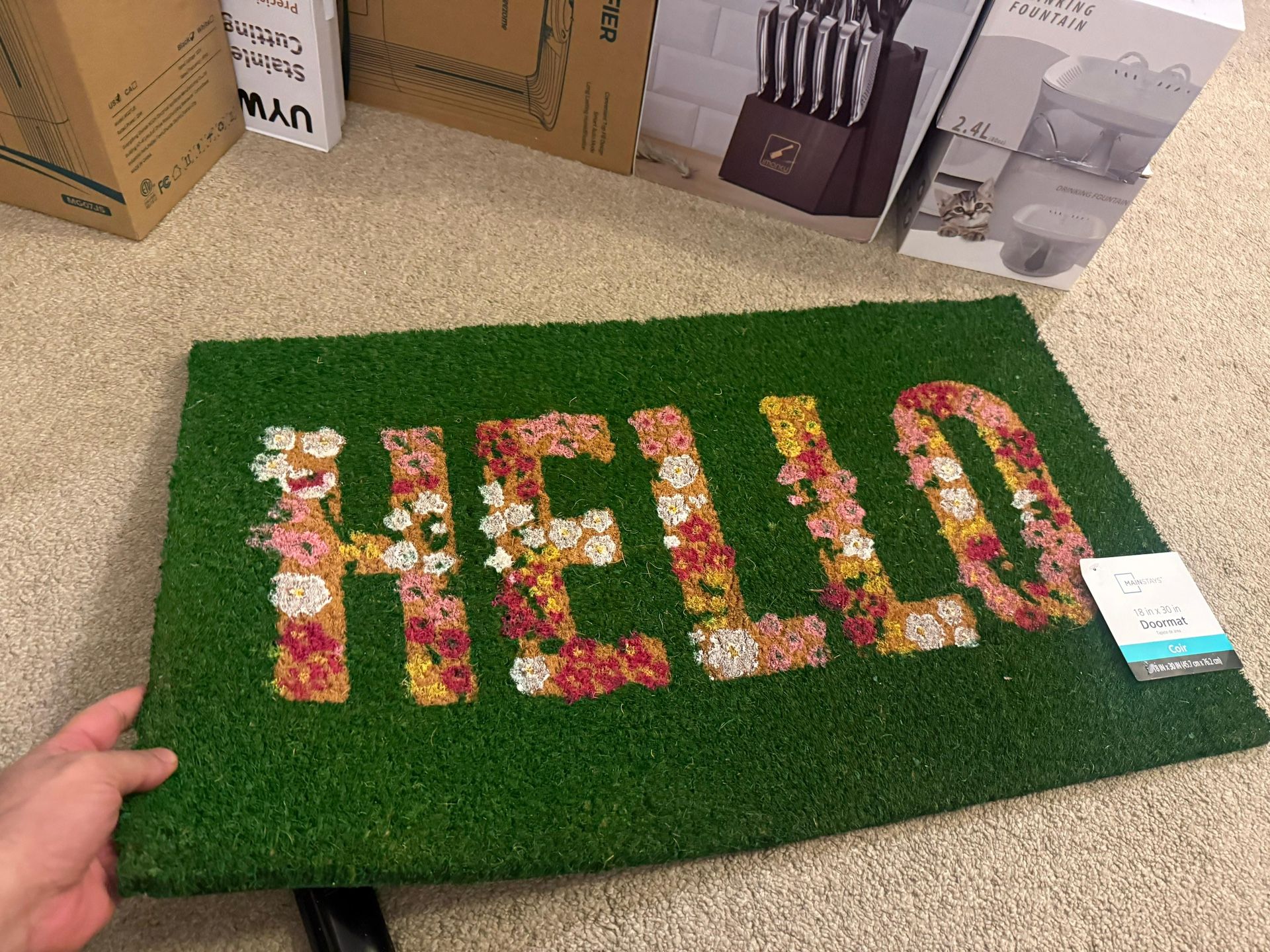 Matt Outdoor | Fall Door Mats Outside Entrance | Fall Rug for Front Doors | Welcome Mat Door Mats for Outside | Mats for Home Entryway Garden Coir Doo