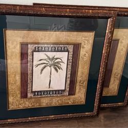 Gorgeous Large Black Modern Framed Museum Art Print 35”x35” covered with glass