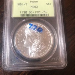 1881 S $1 Morgan Silver Dollar