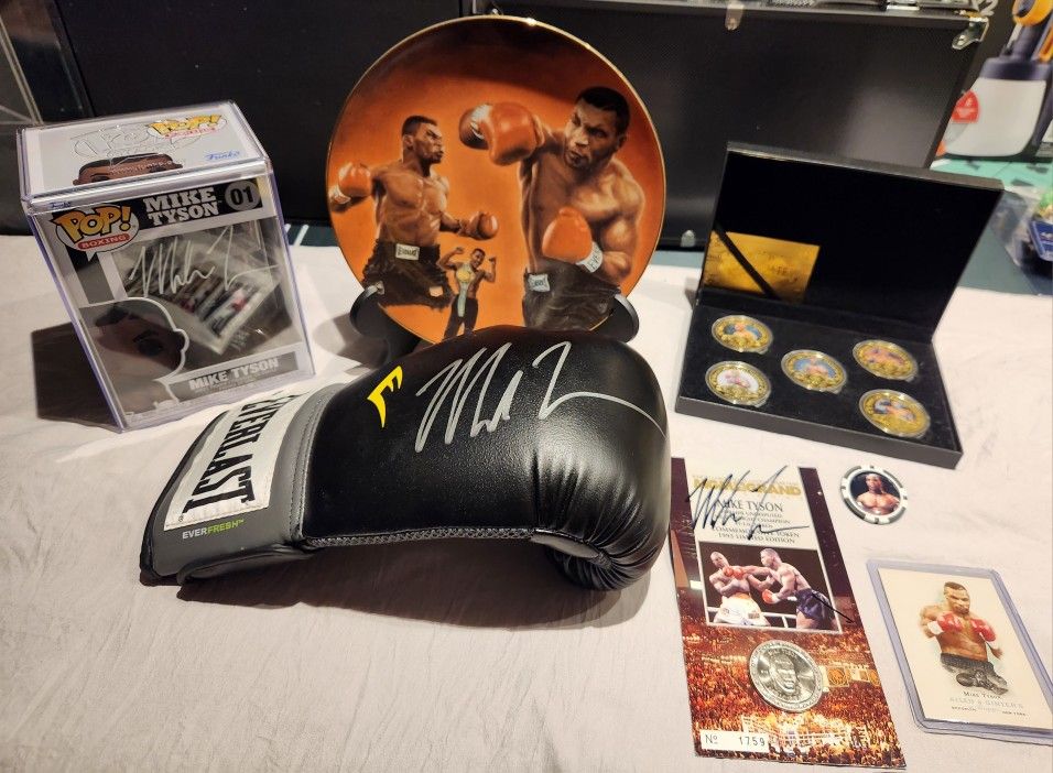 Mike Tyson Lot Of Collectibles