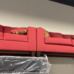 Red Living Room Set 