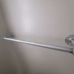 towel bar, toilet paper holder 