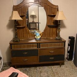 Dresser and mirror 