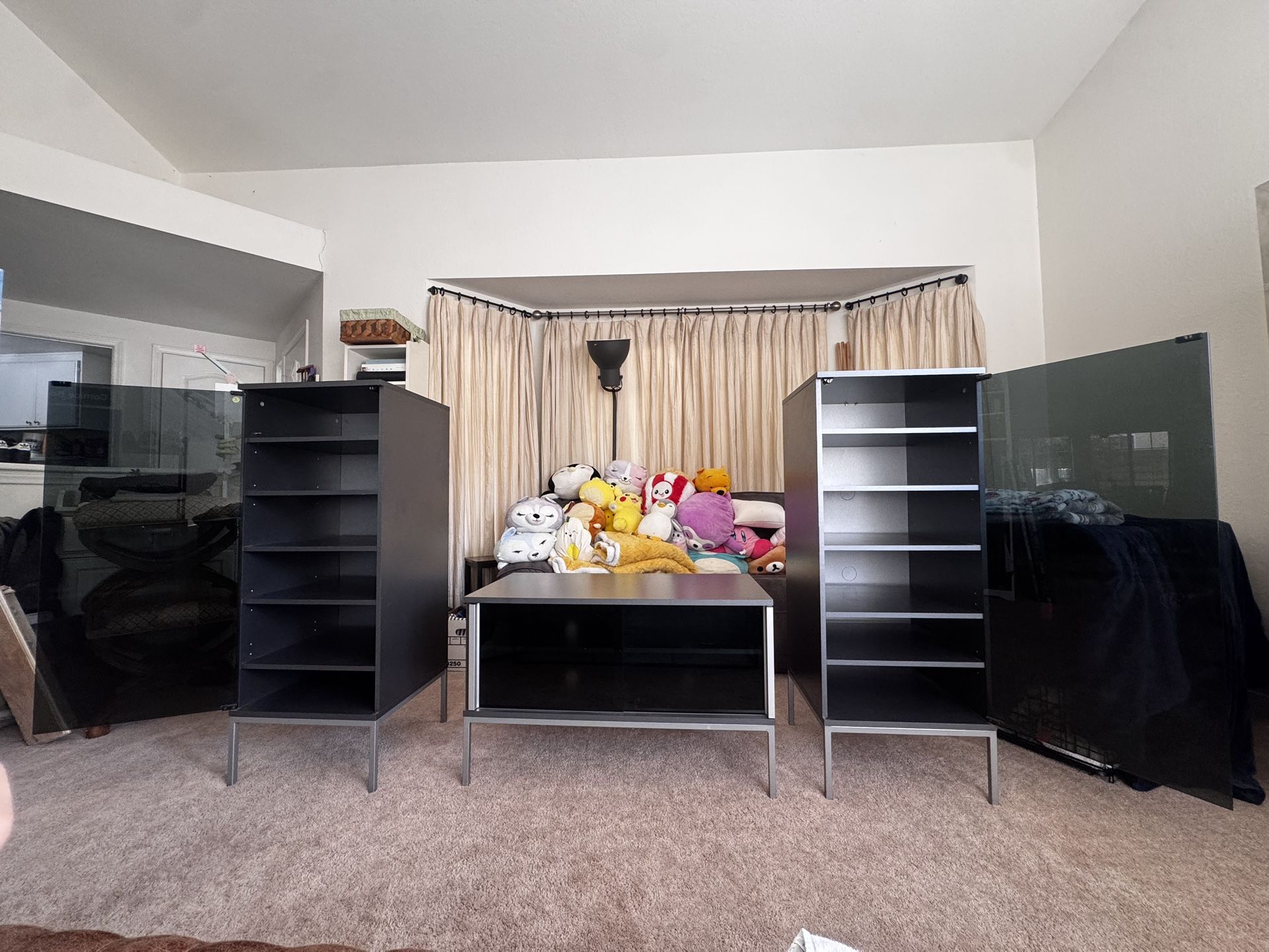 Grey tv set furniture