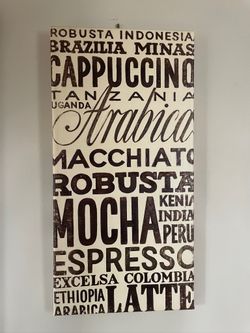 Canvas Wall Art  for Coffee Lover 16” x 31.5”