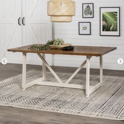 Walker Edison 72” Solid Wood Dining Table