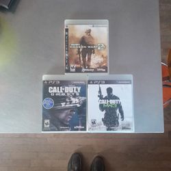 Call Of Duty PS3.  (3 Games)