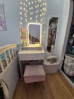 White vanity