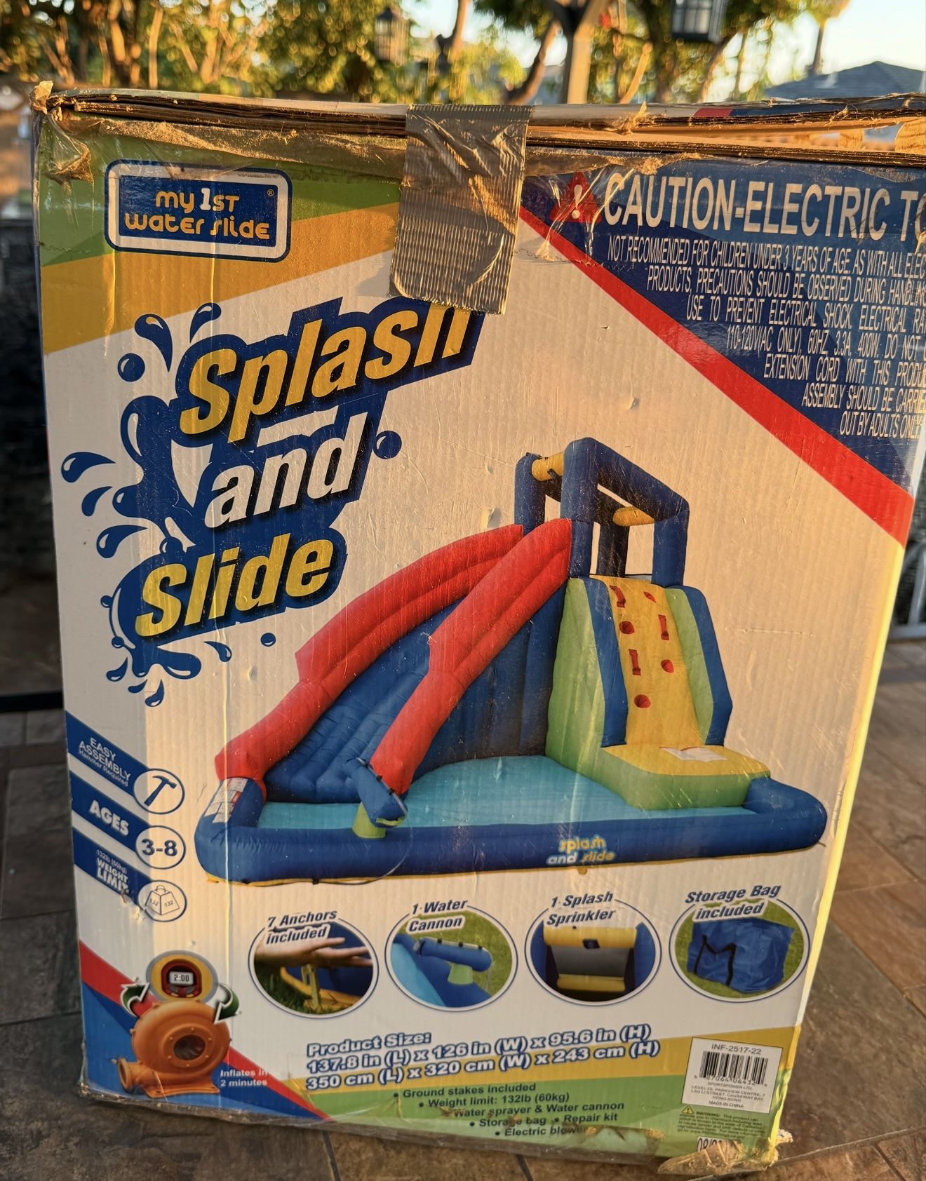 NEW SPLASH & SLIDE CLIM INFLATABLE WATER SLIDE $375 OBO