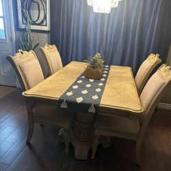 Dining Table Includes The China. 