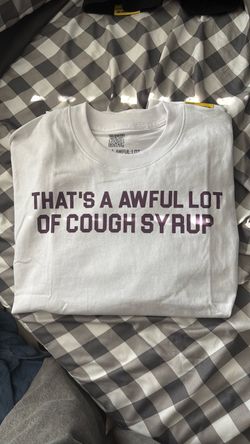 Cough syrup tee