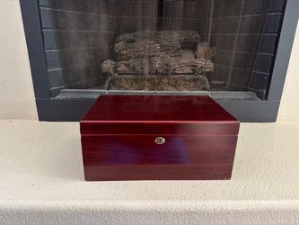 Quality Importers Wooden Cigar Humidor – Cherry Finish – $75 OBO