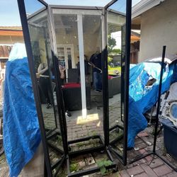 Freestanding Tri-Fold Floor Mirror / Dressing Mirror Screen