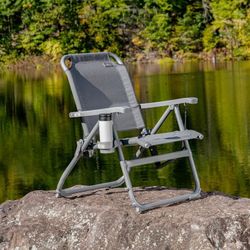 Rio Rainier Portable Chair Heavy Duty 500 lbs. Weight Capacity 