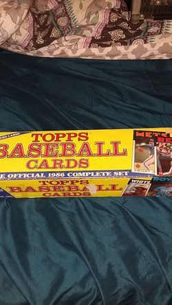 Topps baseball cards 1986 complete set 792 picture cards