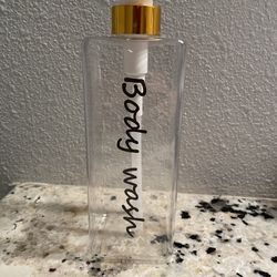 Empty Body Wash Bottle
