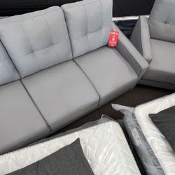 🛋️NEW!! Bargain Sofa AND Loveseat Combo 2pc  STILL IN BOX 📦  🛋️ 