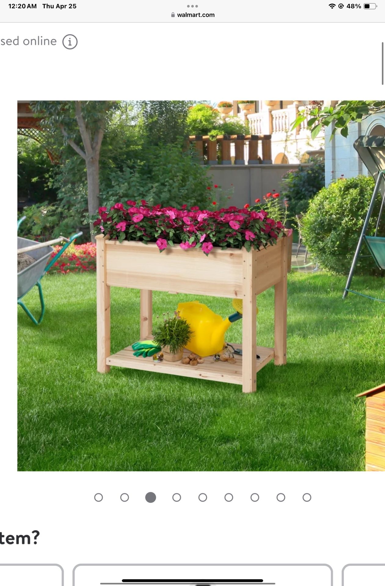 Wooden Raised Garden Bed Elevated Planter Box