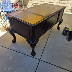 Executive Desk - Ball and Claw Cherry Wood 