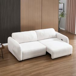 2 in 1 Convertible Sofa Electric Sleeper Sofa Bed with USB Ports