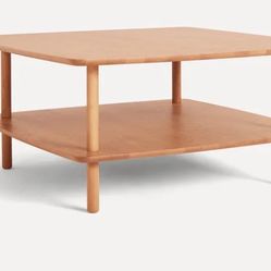 Burrow Serif Square Coffee Table in Oak (open box)