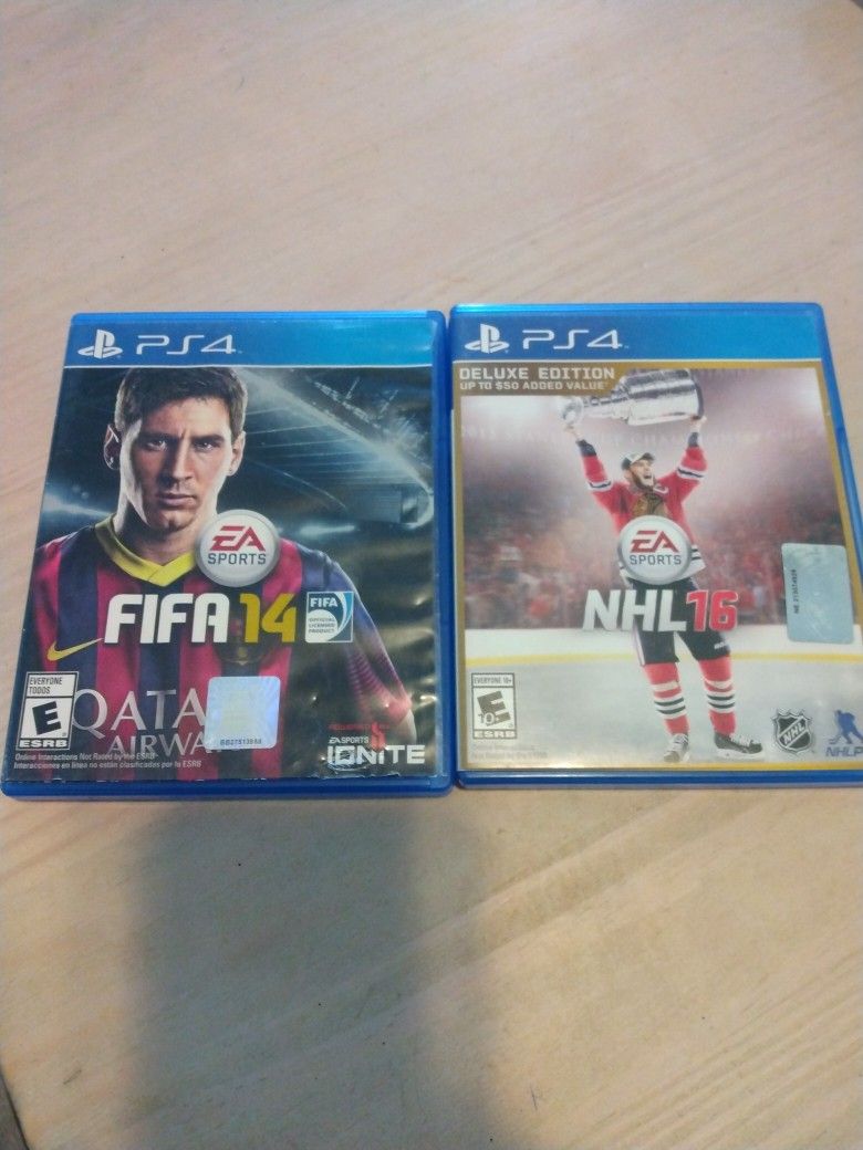 FIFA 14 And NHL 16 PS4