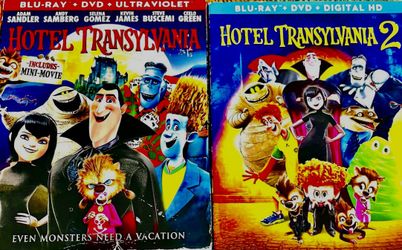 HOTEL TRANSYLVANIA 1 & 2 BLU-RAY MOVIES