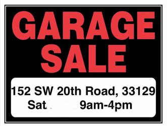 Garage sale tomorrow May 16th from 9am to 3pm