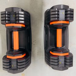 Adjustable Dumbbells 15-55lbs Sports Royals