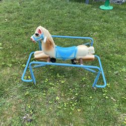 vintage Wonder Horse spring-action rocking horse