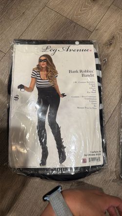 Leg Avenue Bank Robbin' Bandit Costume Size M
