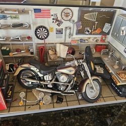 Franklin Mint the garage Harley Davidson