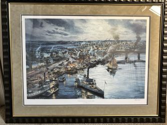 "Fredericksburg Landing" Lithograph By Tom Freeman